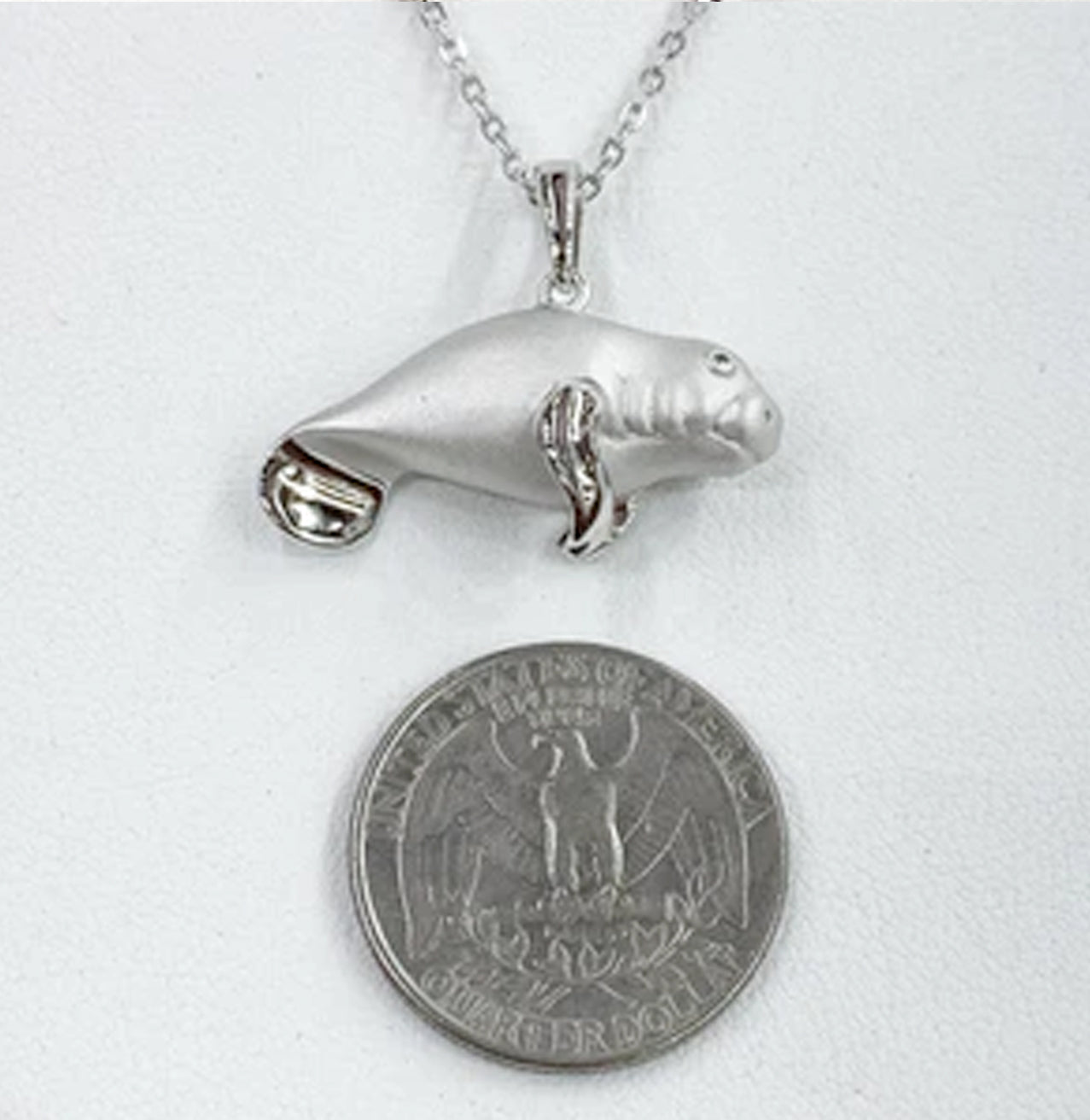 ADORABLE STERLING SILVER MANATEE