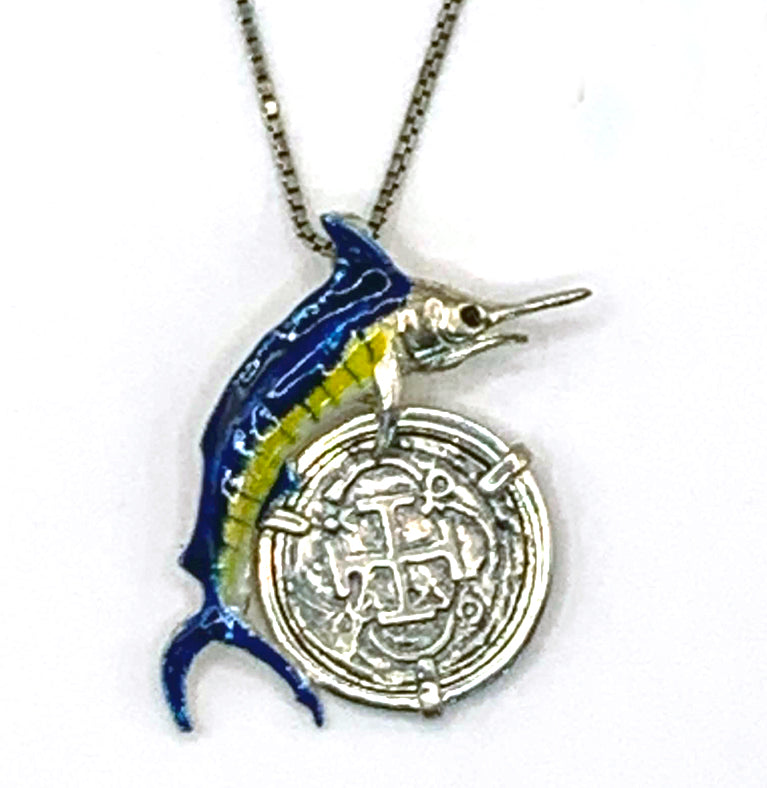 ATOCHA COIN PENDANT WITH MARLIN 2