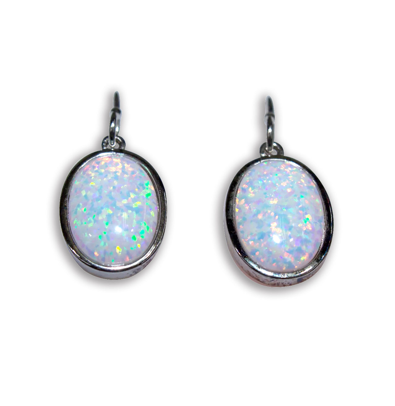 CLASSIC OPAL STEARLING SILVER EARRINGS