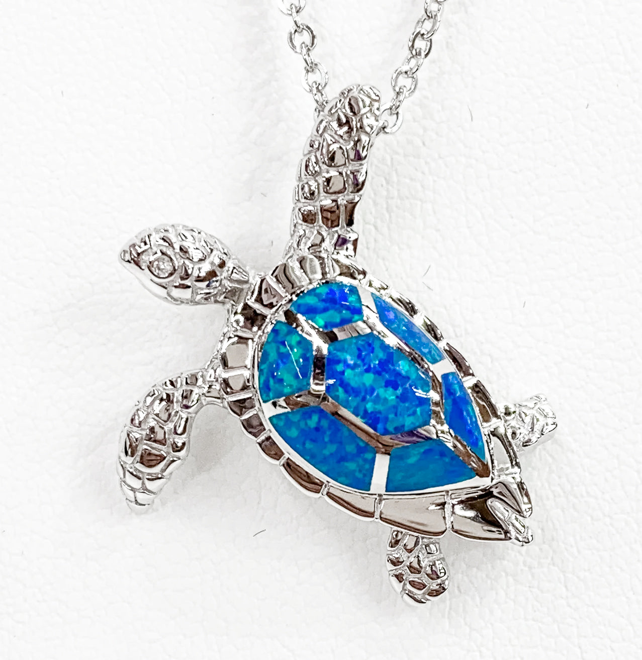 ORNATE OPAL SEA TURTLE PENDANT