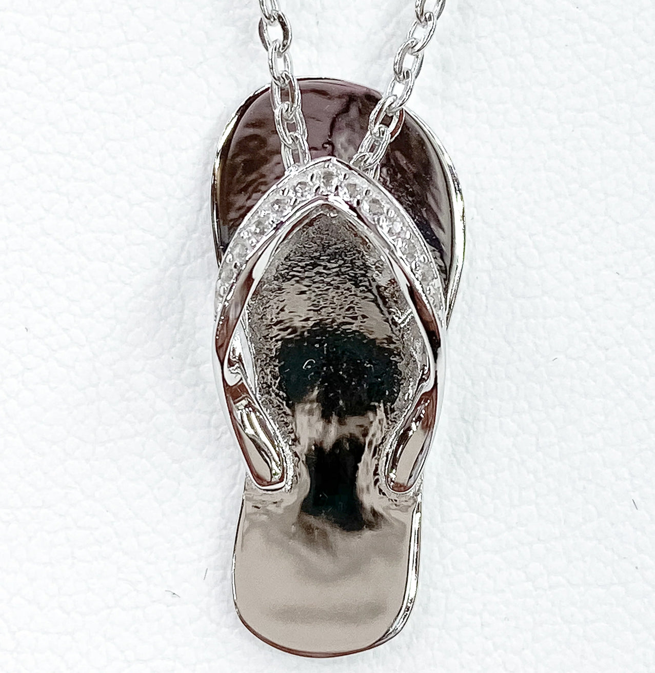 POLISHED STERLING SILVER SANDAL PENDANT