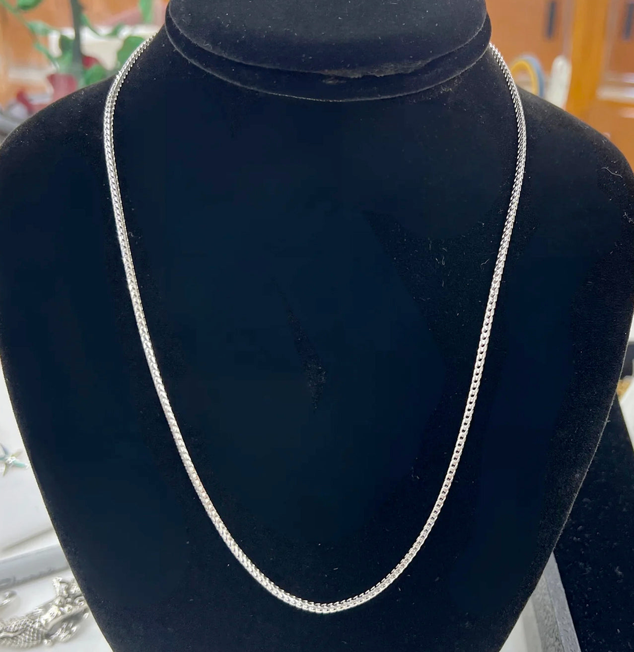 STERLING SILVER CHAIN FOR WOMAN AND MEN - FRANCO CHAIN 20"