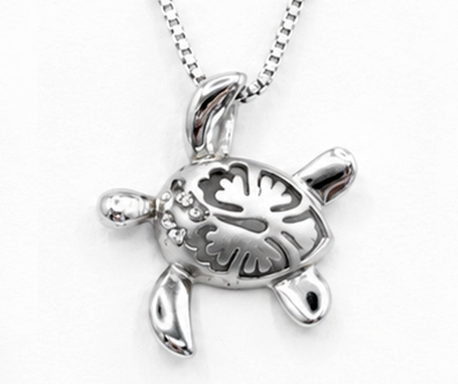 STERLING SILVER TURTLE PENDANT