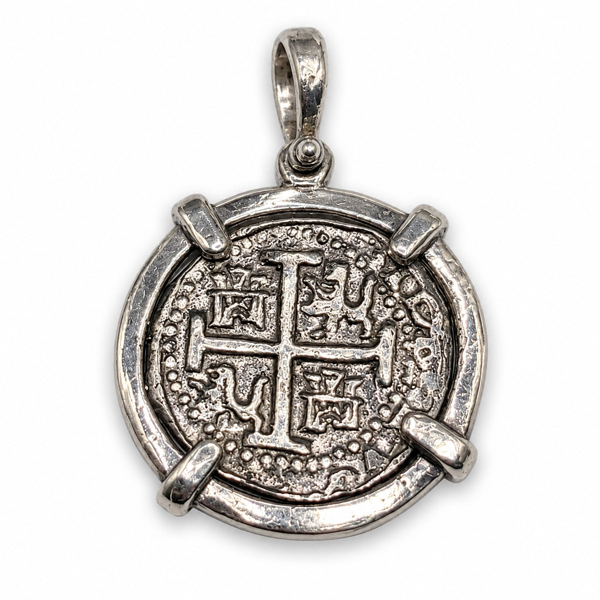 ATOCHA REPLICA SILVER COIN PENDANT