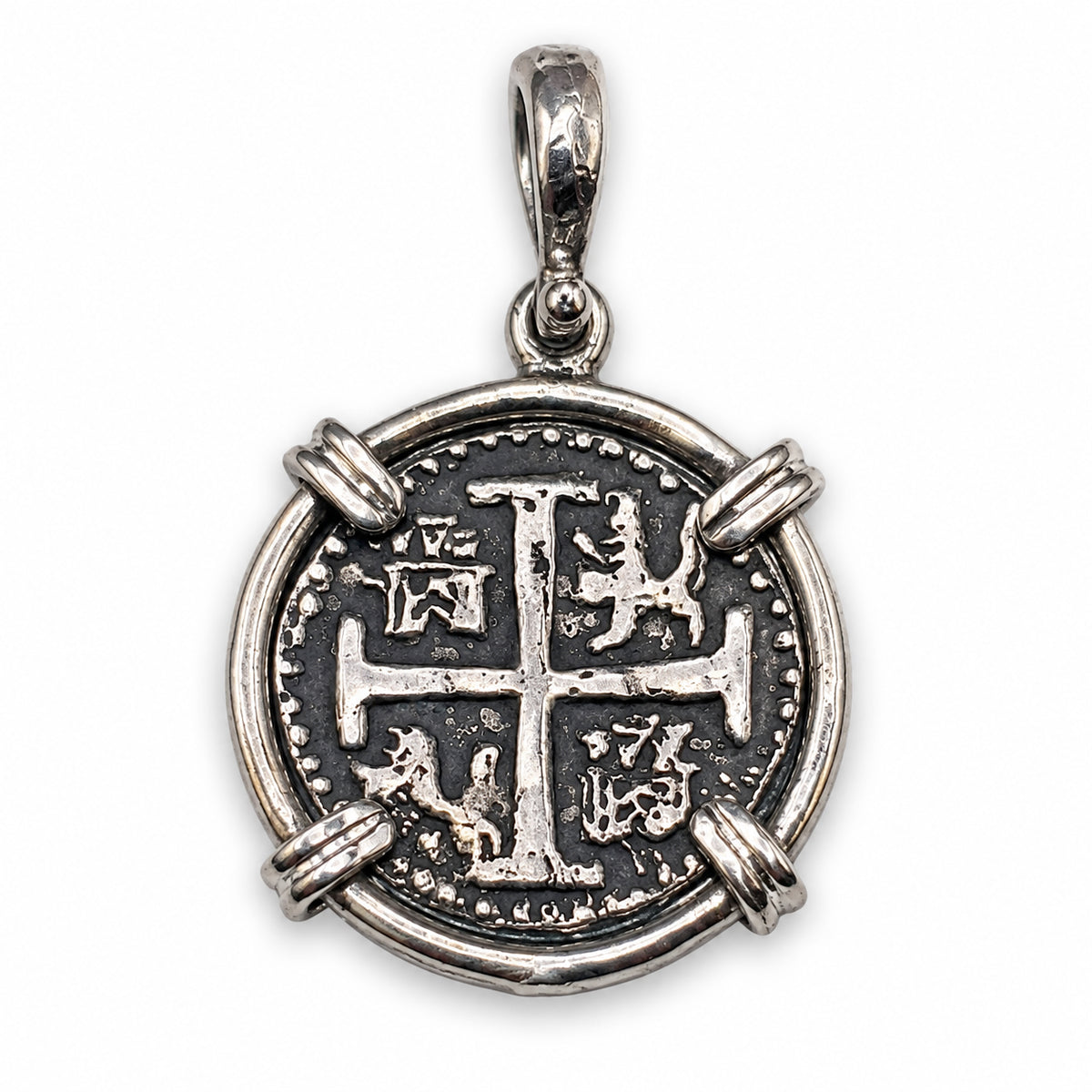 ATOCHA REPLICA SILVER COIN PENDANT