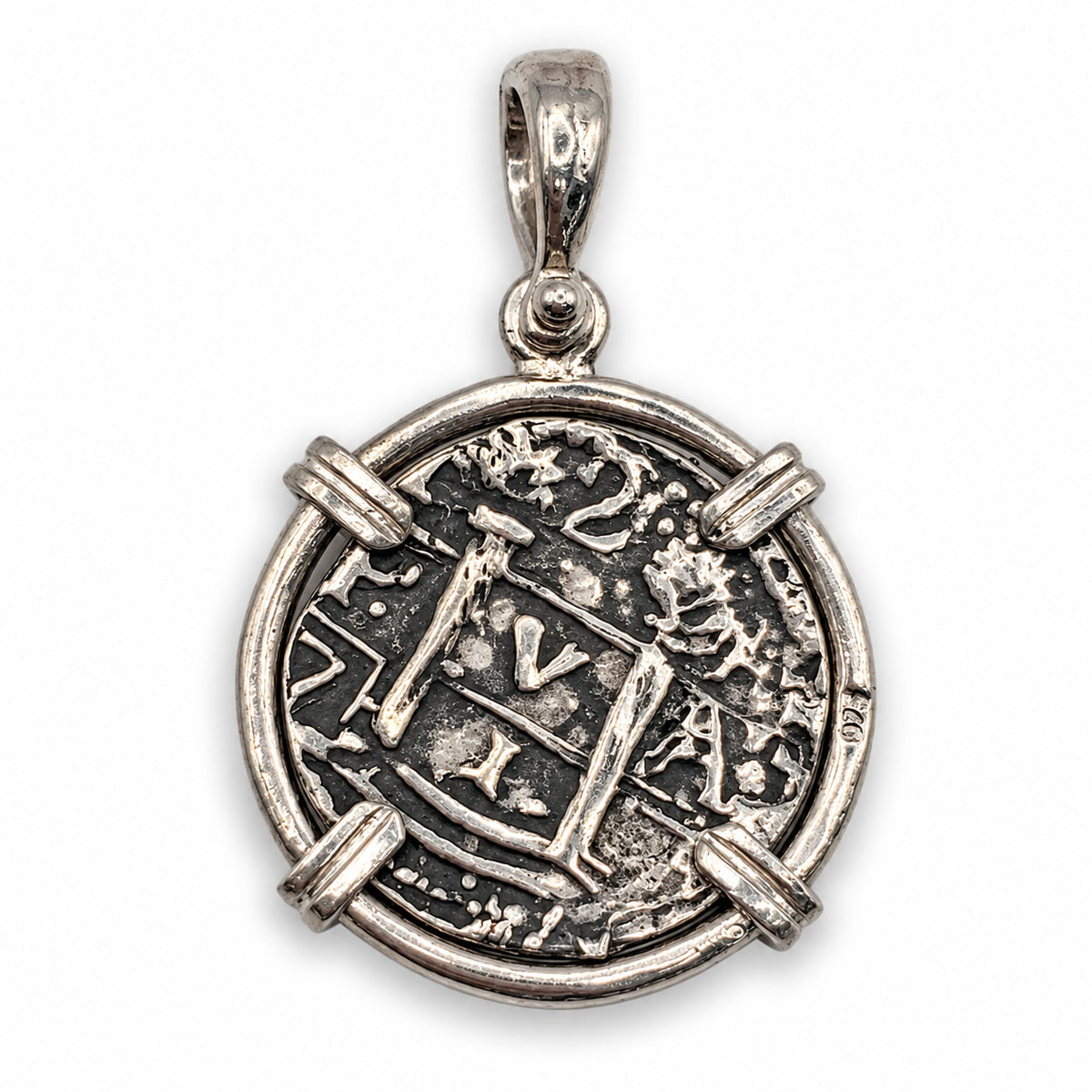 ATOCHA REPLICA SILVER COIN PENDANT