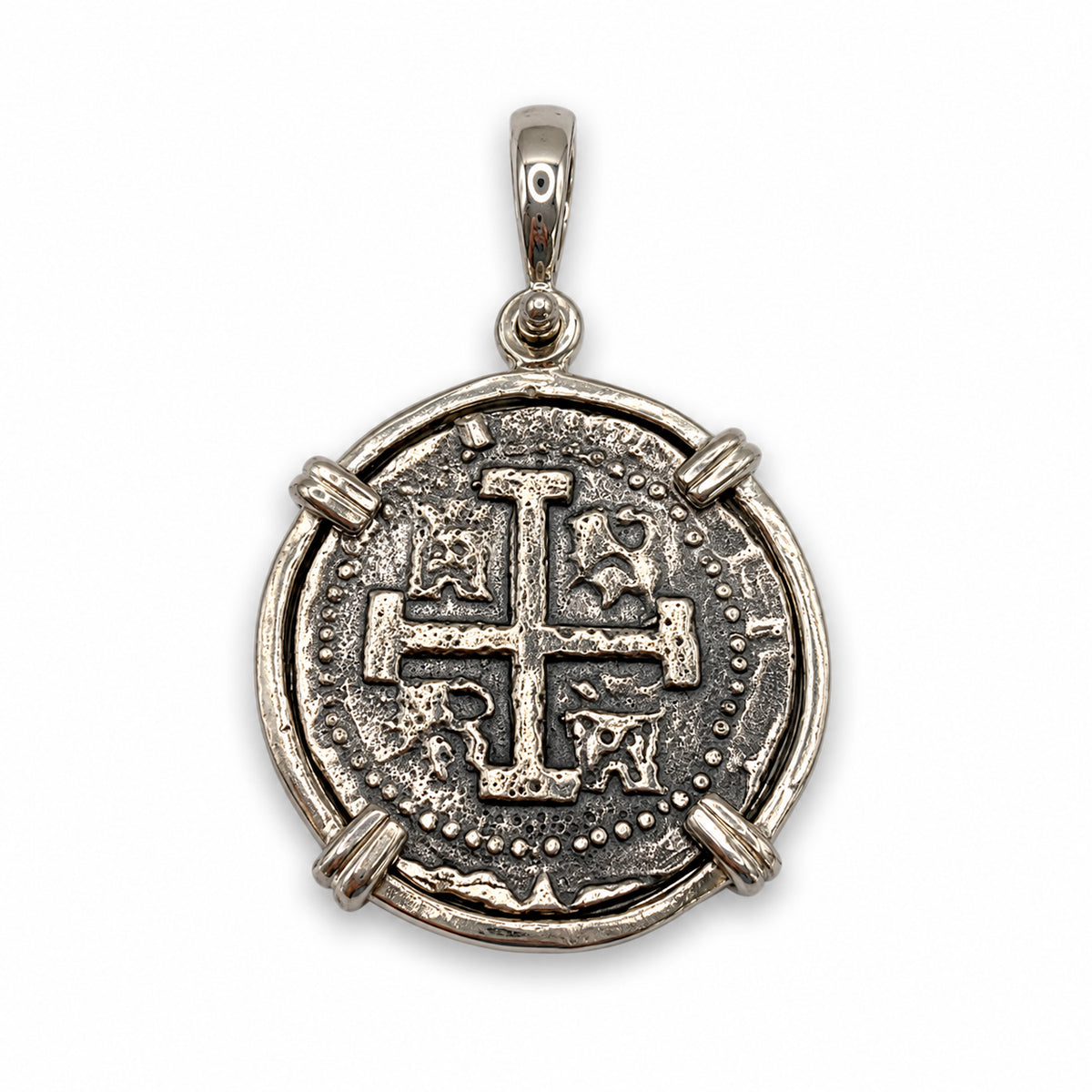 ATOCHA REPLICA SILVER COIN PENDANT 4 REALES