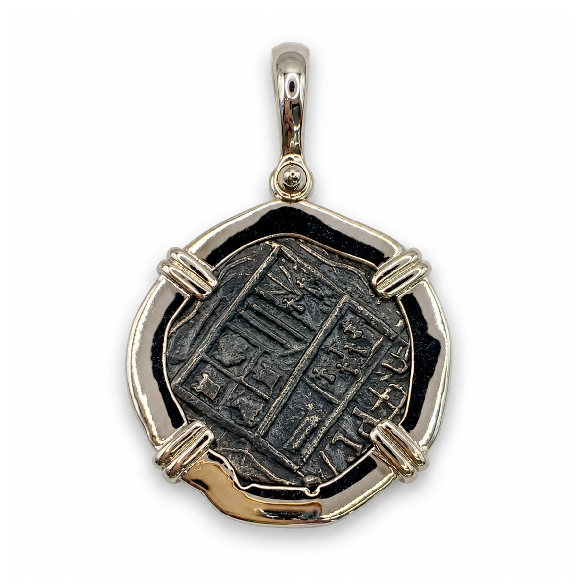 ATOCHA REPLICA SILVER COIN PENDANT 2 REALES