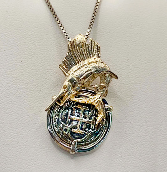 ATOCHA COIN PENDANT WITH SAILFISH 2