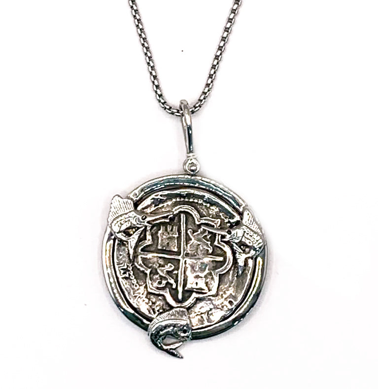 ATOCHA COIN PENDANT WITH SAILFISH, MARLIN AND DORADO