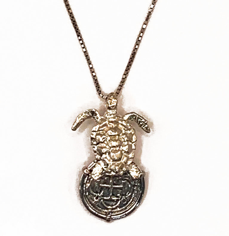 ATOCHA COIN PENDANT WITH TURTLE 1