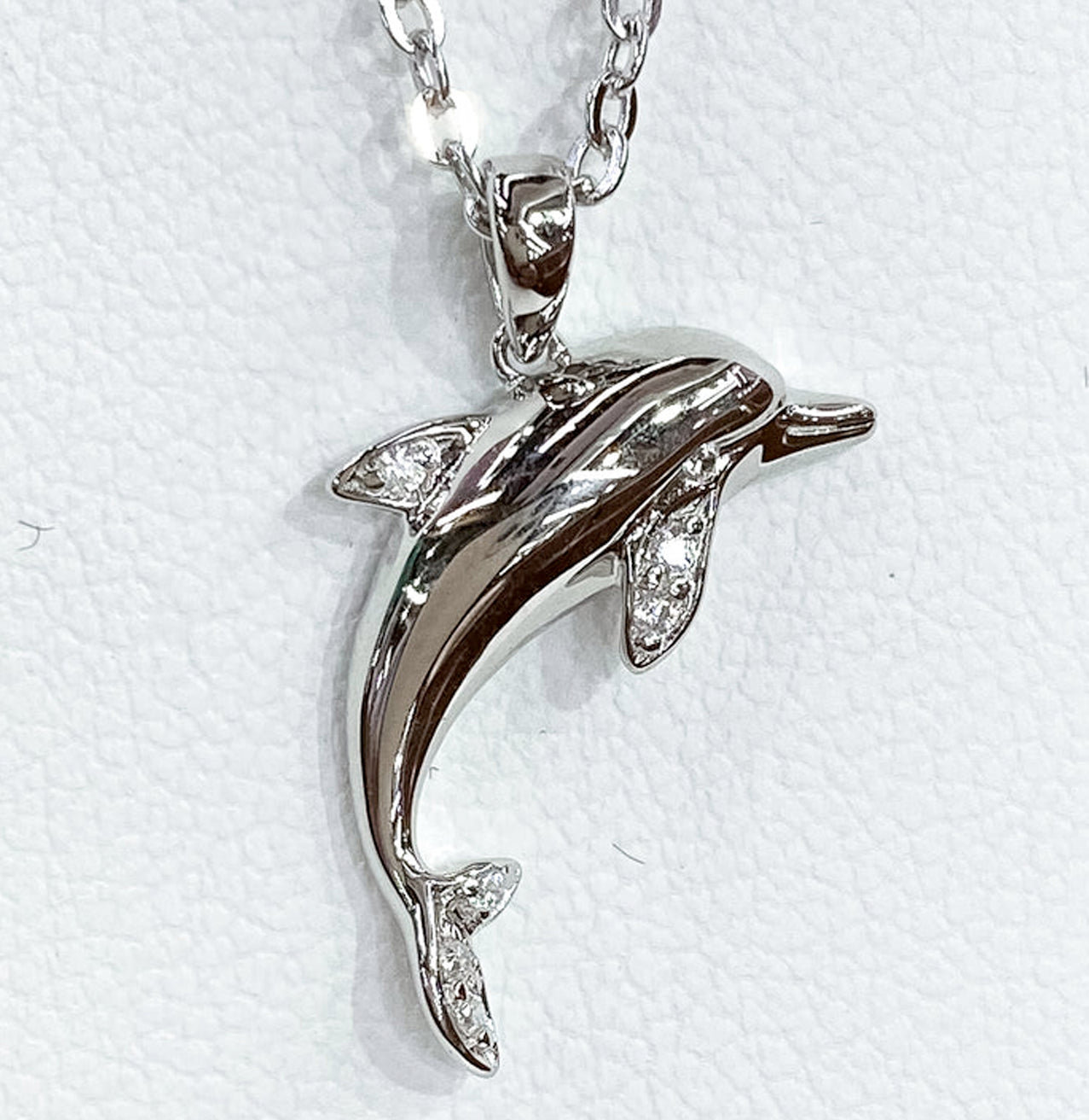 FUN STERLING SILVER DOLPHIN PENDANT
