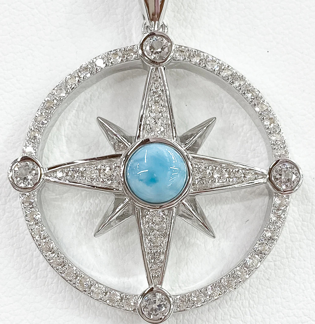 SPARKLING LARIMAR MARITIME COMPASS