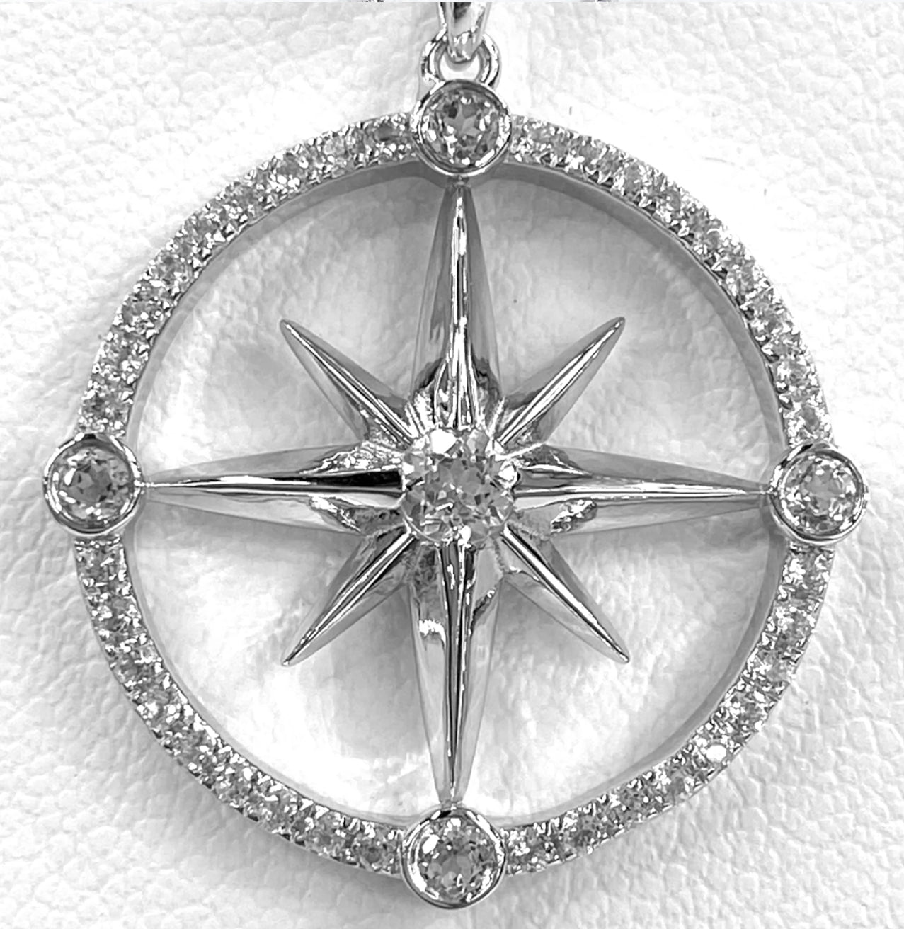 STERLING SILVER ADVENTURE COMPASS PENDANT