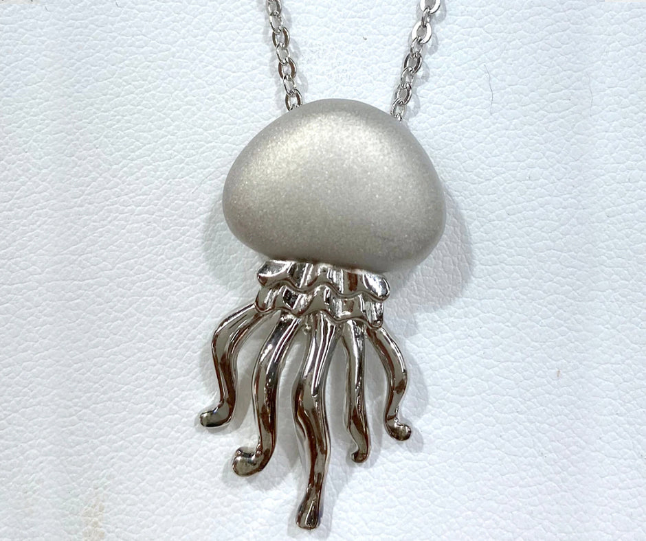 STERLING SILVER JELLYFISH PENDANT